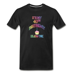 Men's 40th Birthday T-Shirt - Black
