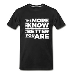 Men's A3Academy Slogan - White T-Shirt - Black