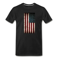 Men's American Flag T-Shirt - Black