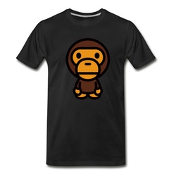 Men's Bape Babymilo T-Shirt - Black