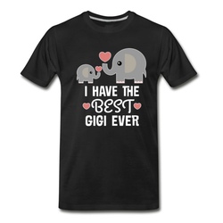 Men's Best Gigi Ever Grandchild Gift T-Shirt - Black