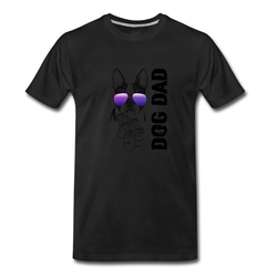 Men's BOSTON TERRIER BEER DAD T-Shirt - Black