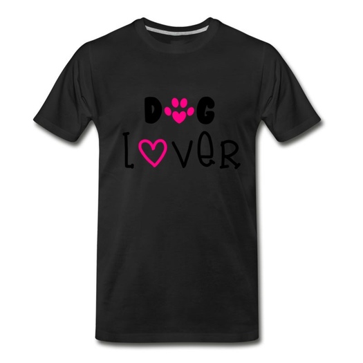 Men's Dog Lover T-Shirt - Black
