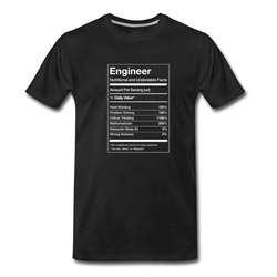 Men's Engineering Engineer Funny T-Shirt - Black