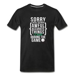 Men's Funny Baseball Player Design T-Shirt - Black