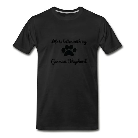 Men's german shepherd T-Shirt - Black