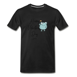 Men's Happy Valentine's Day, Valentine T-Shirt - Black