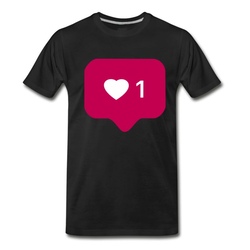 Men's Instagram Like T-Shirt - Black