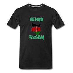 Men's Kenya Rugby T-Shirt - Black