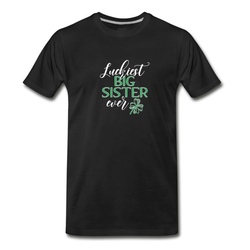 Men's LUCKIEST BIG SISTER T-Shirt - Black