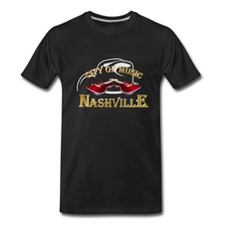 Men's Nashville. City of music T-Shirt - Black