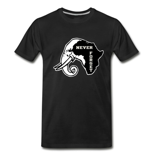 Men's Never Forget Africa T-Shirt - Black