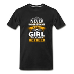 Men's OCTOBER BLACK GIRL T-Shirt - Black