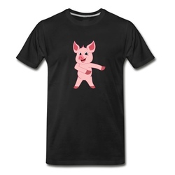 Men's Pig Floss Like a Boss Viral Dancing T-Shirt - Black