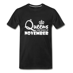 Men's queens are born in november T-Shirt - Black