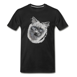 Men's Ragdoll Cat T-Shirt - Black