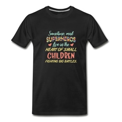 Men's Real Supperheros - Autism Kid T shirt T-Shirt - Black