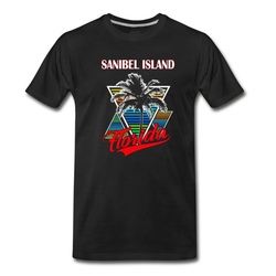 Men's Sanibel Island Shirt Florida Holiday shirt Vacatio T-Shirt - Black