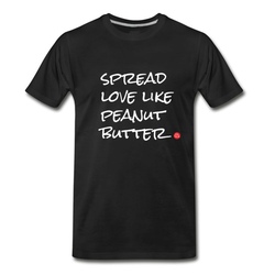 Men's Spread Love Like Peanut Butter T-Shirt - Black