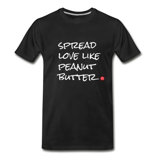 Men's Spread Love Like Peanut Butter T-Shirt - Black