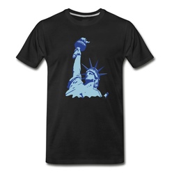 Men's statue of liberty NY T-Shirt - Black