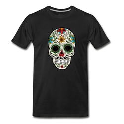 Men's Sugar Skull - Day of the T-Shirt - Black