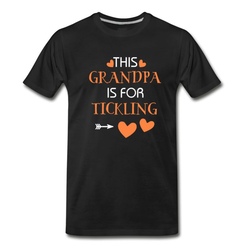 Men's This grandpa is for tickling T-Shirt - Black