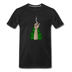 Men's weed T-Shirt - Black